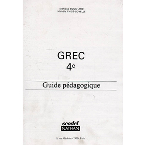 GREC - NIVEAU 1 - 4E - GUIDE PEDAGOGIQUE - SCODEL