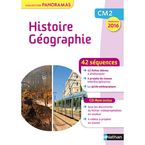 HISTOIRE GEOGRAPHIE CM2 FICHIER + CD - COLLECTION PANORAMAS 2017 - PROGRAMME 2016
