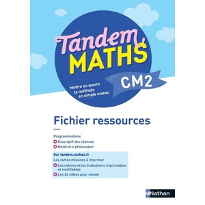 TANDEM MATHS CM2 - FICHIER RESSOURCES