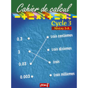 CAHIER DE CALCUL CYCLE 3 NIVEAU 3A