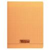 Cahier piqué 8000 POLYPRO 17x22 cm 60 pages grands carreaux 90 g - Orange