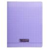 Cahier piqué 8000 POLYPRO 17x22 cm 60 pages grands carreaux 90 g - Violet