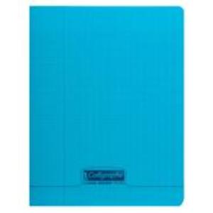 Cahier piqué 8000 POLYPRO 17x22 cm 48 pages grands carreaux 90 g - Bleu