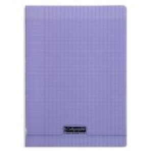 Cahier piqué 8000 POLYPRO A4 96 pages grands carreaux 90 g - Violet