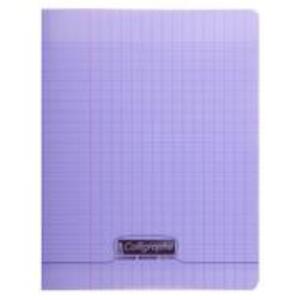 Cahier piqué 8000 POLYPRO 17x22 cm 60 pages grands carreaux 90 g - Violet