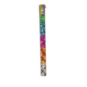 PERLES BOIS ASS. TUBE 60cm 400g env.