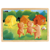 PUZZLE BOIS 3 PETITS COCHONS 9 PIECES