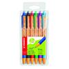 POINT BALL 6 STYLOS BILLES RÉTRACTABLES COLORIS ASSORTIS