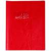 PROTÈGE-CAHIER PLASTIQUE 17X22 OPAQUE ROUGE