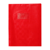 PROTÈGE-CAHIER PLASTIQUE 17X22 2 RABATS ROUGE