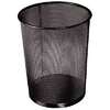 CORBEILLE A PAPIER METAL NOIR 18 LITRES