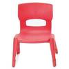 CHAISE PLASTIQUE rouge 34cm