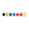 GOUACHE PASTILLES Ø 30mm RAIL 7 godets assortis