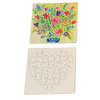 PUZZLE A DECORER cœur en carton 40 pièces 140x140mm