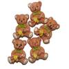 MINI FORMES RESINE OURSONS 20mm 5 pièces assorties