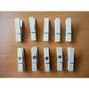 LOT DE 10 PINCES A LINGE MAGNETS NATUREL