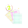 264 GOMMETTES CHIFFRES  4 PLANCHES 21X16CM