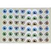 GOMMETTES YEUX Gros modeles - pochette 720 gommettes - 20 Planches