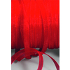 RUBAN EN ORGANZA 5M X 6MM - ROUGE