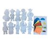KIT DIY 10 MASCOTTES AUTOUR DU MONDE À FABRIQUER - NID D'ABEILLE ET CARTON - 5 COLORIS ASSORTIS