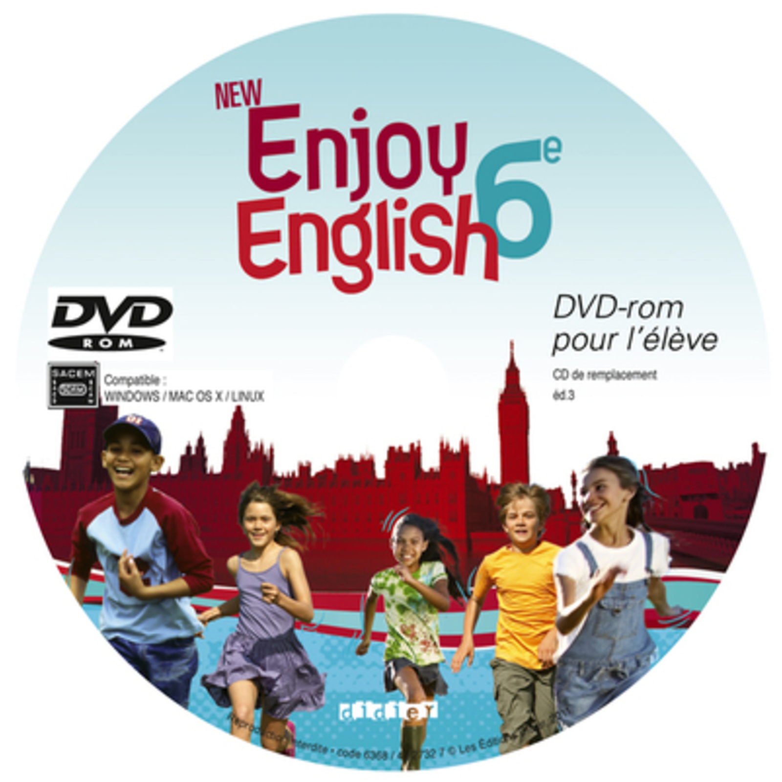 NEW ENJOY ENGLISH 6E - PACK 10 DVD-ROM ELEVE 9782278073559 - LLT