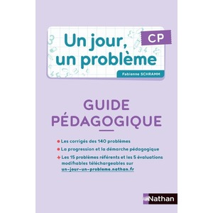 UN JOUR, UN PROBLEME CP - GUIDE PEDAGOGIQUE + CAHIER ELEVE PCF