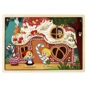 PUZZLE BOIS HANSEL & GRETEL 18 PIECES