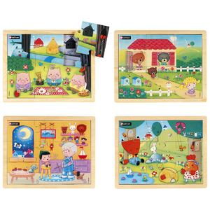 LES CONTES 1 - LOT DE 4 PUZZLES