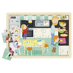 PUZZLES- DANS LA CUISINE -28 P