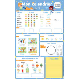 LES POSTERS EFFACABLES - MON CALENDRIER