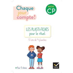 CHAQUE JOUR COMPTE - MATHS CP ED. 2022 - 5 PLASTI-FICHES