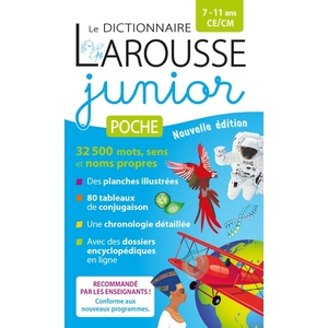 LE DICTIONNAIRE LAROUSSE JUNIOR POCHE - 7/11 ANS - CE/CM