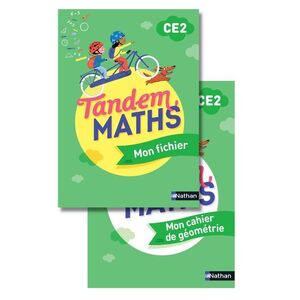 TANDEM - MATHS CE2 - FICHIER DE L'ELEVE + CAHIER GEOMETRIE