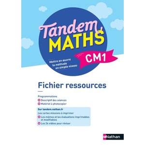 TANDEM MATHS CM1 - FICHIER RESSOURCES