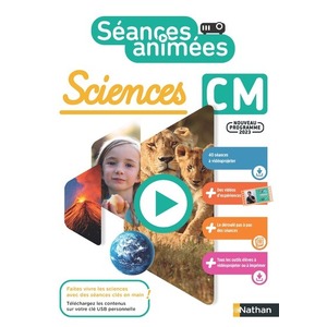 SEANCES ANIMEES - SCIENCES CM - GUIDE + 40 SEANCES A VIDEOPROJETER