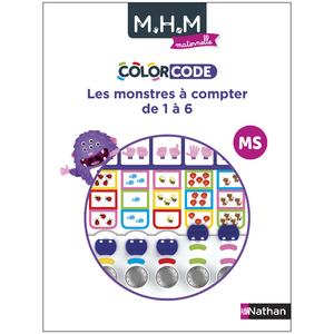 MHM - MATERNELLE ET COLORCODE MS - LES MONSTRES A COMPTER DE 1 A 6