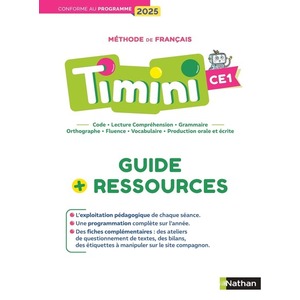 TIMINI - CE1 - GUIDE PEDAGOGIQUE