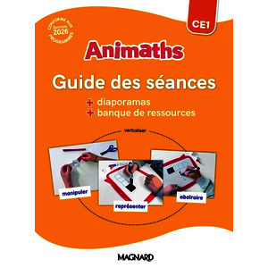 ANIMATHS CE1 (2026) - GUIDE PEDAGOGIQUE + BANQUE DE RESSOURCES
