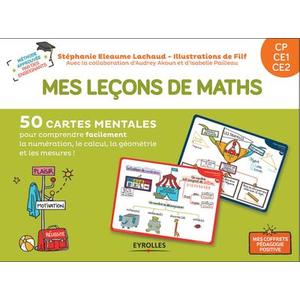 MES LECONS DE MATH CP, CE1, CE2 - 50 CARTES MENTALES POUR COMPRENDRE FACILEMENT LA NUMEROTATION, LE