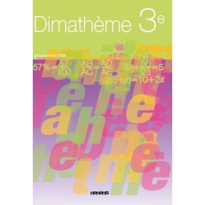 DIMATHEME 3E ED 2008 LIVRE ELEVE COUVERTURE RIGIDE