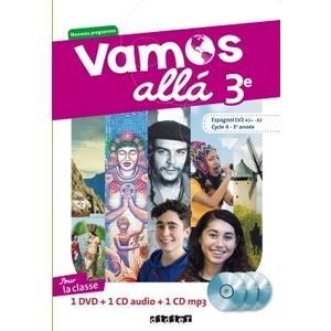 VAMOS ALLA 3E LV2 ESPAGNOL 2017 - COFFRET CLASSE 2 CD AUDIO + 1 DVD