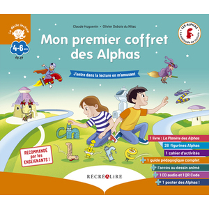 MON PREMIER COFFRET DES ALPHAS METHODE DE LECTURE GS CP POUR APPRENDRE A LIRE DES 4 ANS