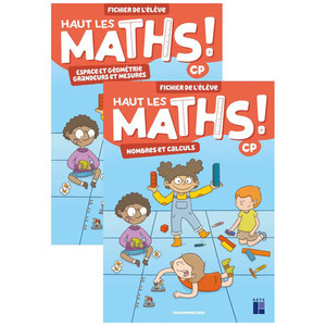 HAUT LES MATHS CP - FICHIER DE L'ELEVE EN 2 VOLUMES ED 2021