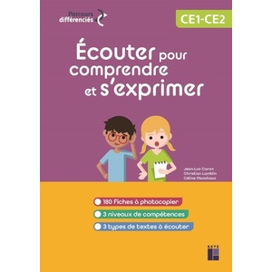 ECOUTER POUR COMPRENDRE ET S'EXPRIMER CP-CE1-CE2