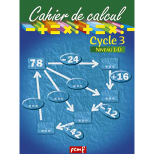 CAHIER DE CALCUL CYCLE 3 NIVEAU 1D