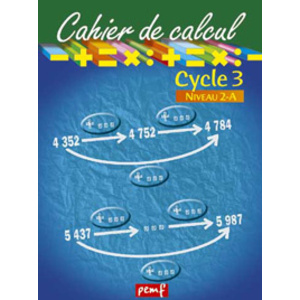 CAHIER DE CALCUL CYCLE 3 NIVEAU 2A