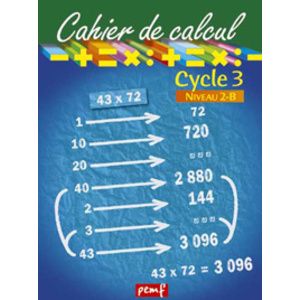 CAHIER DE CALCUL CYCLE 3 NIVEAU 2B