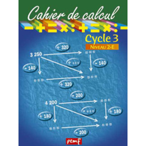 CAHIER DE CALCUL CYCLE 3 NIVEAU 2E