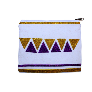 6 TROUSSES MAQUILLAGE 100% COTON ÉCRU