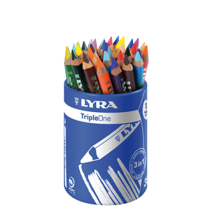 TRIPLE ONE POT 36 CRAYONS COULEURS ASSORTIS